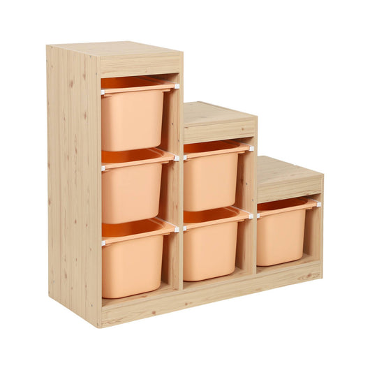 Mobile contenitore per bambini a scala con 6 contenitori, pesca