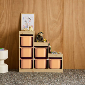 Mobile contenitore per bambini a scala con 6 contenitori, pesca