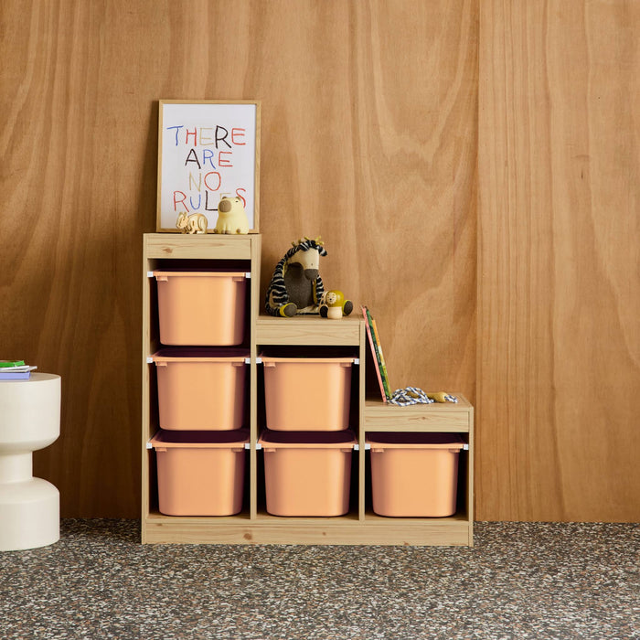 Mobile contenitore per bambini a scala con 6 contenitori, pesca