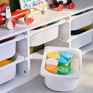 Contenitore per bambini, 6 contenitori, bianco