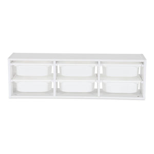 Contenitore per bambini, 6 contenitori, bianco