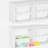 Contenitore per bambini, 6 contenitori, bianco