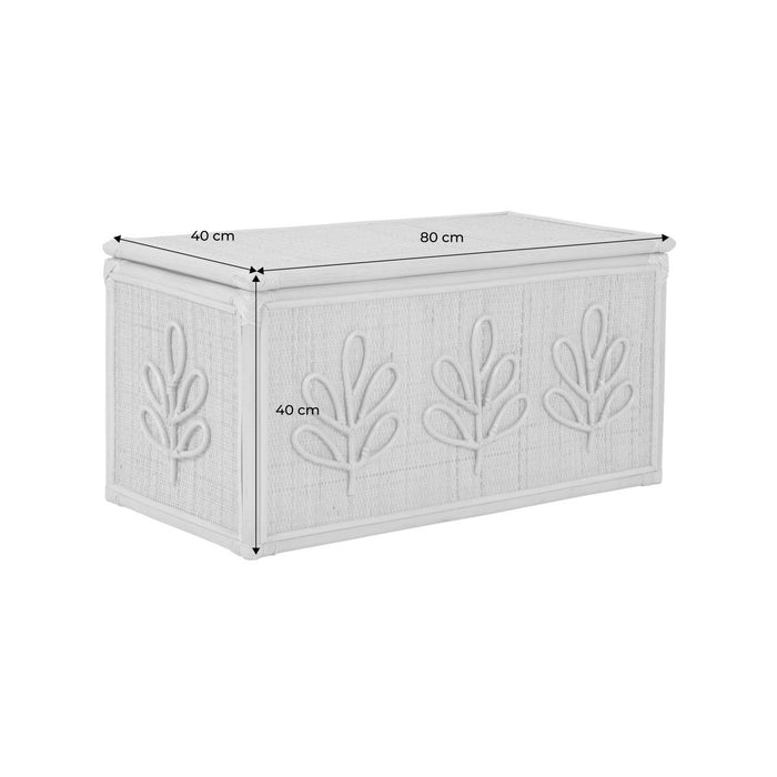 Baule giocattoli per bambini bohémien in rattan, rattan naturale