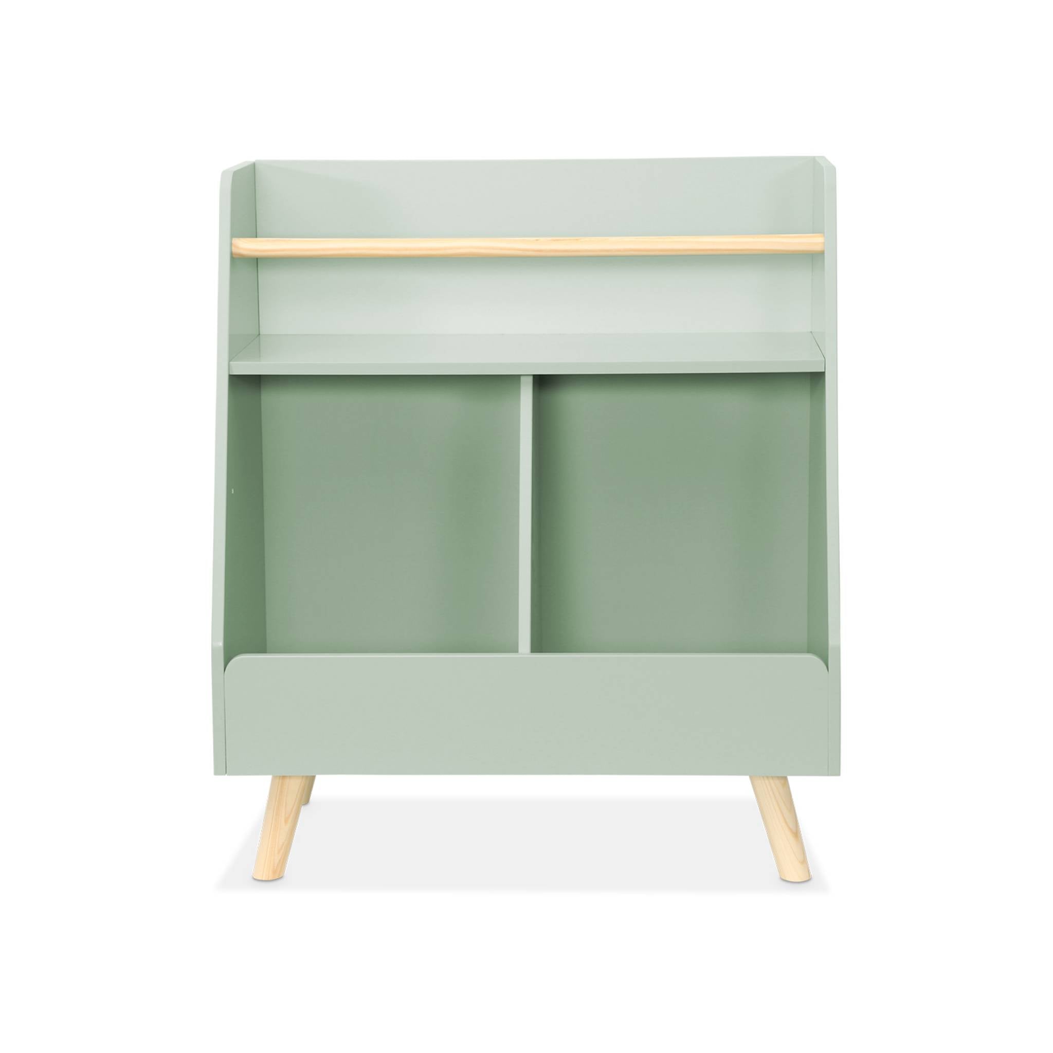 Contenitore per bambini, 2 scomparti, verde