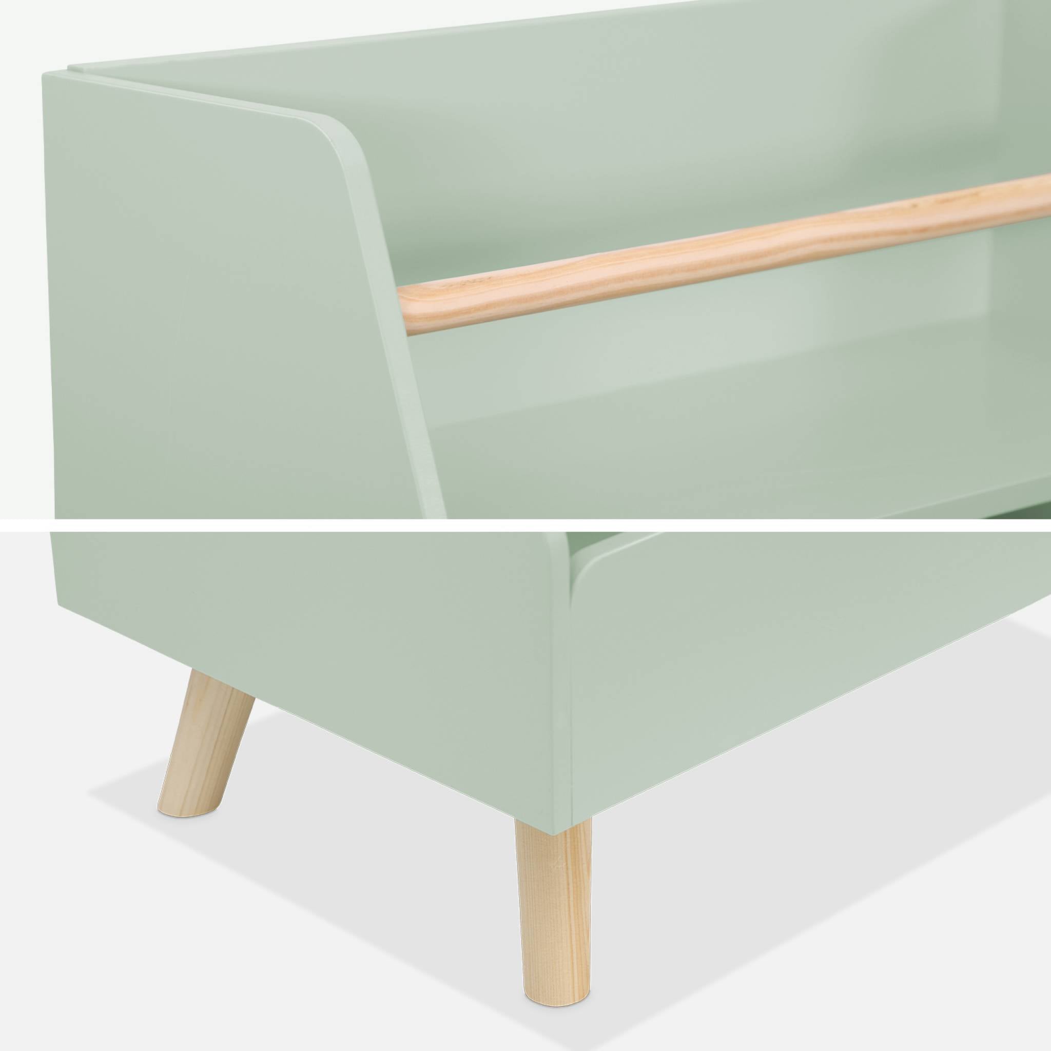 Contenitore per bambini, 2 scomparti, verde