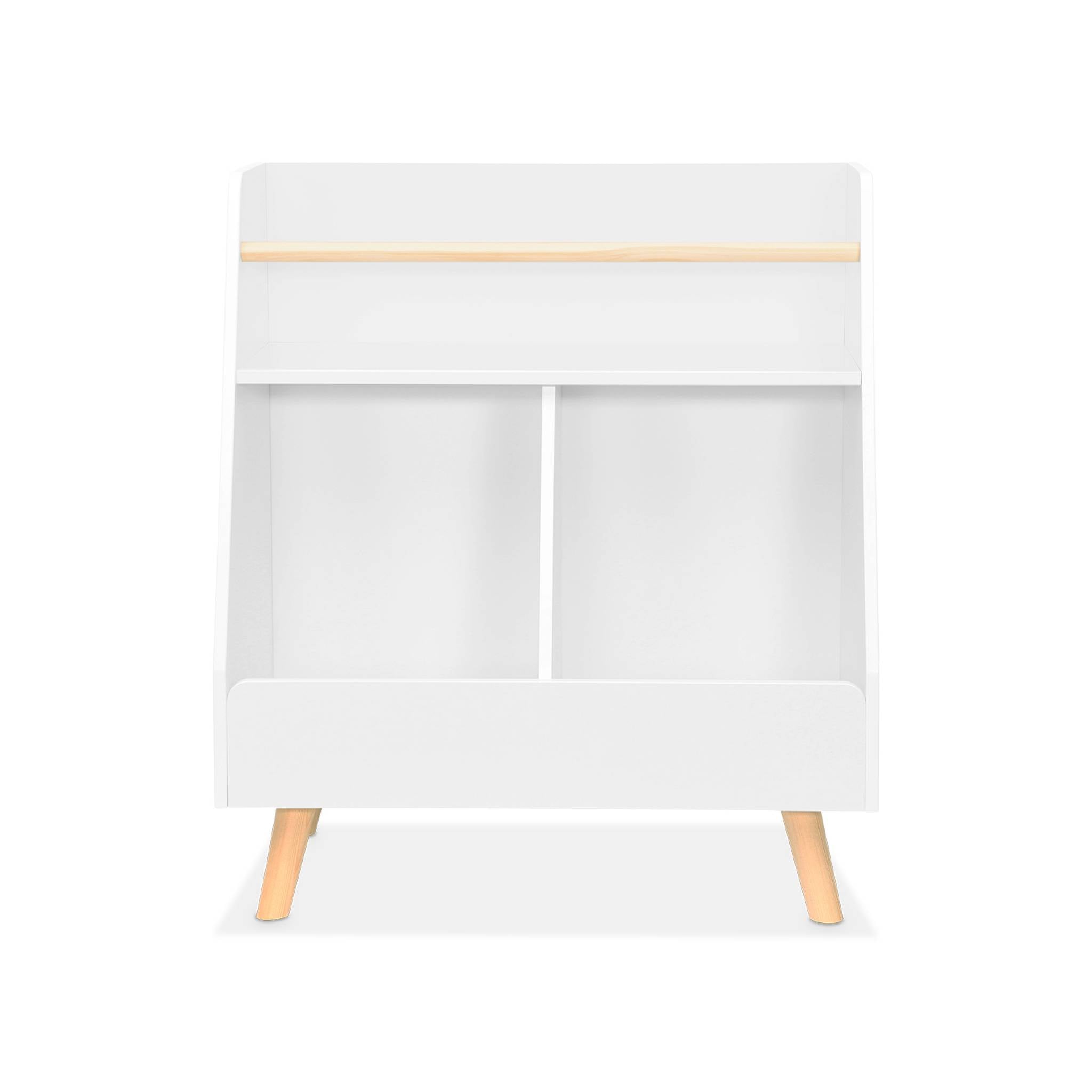 Contenitore per bambini, 2 scomparti, bianco