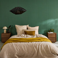 Set 2 comodini effetto legno 2 cassetti, noce