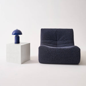 Tavolino, tavolino cubico effetto piastrelle di cemento, bianco