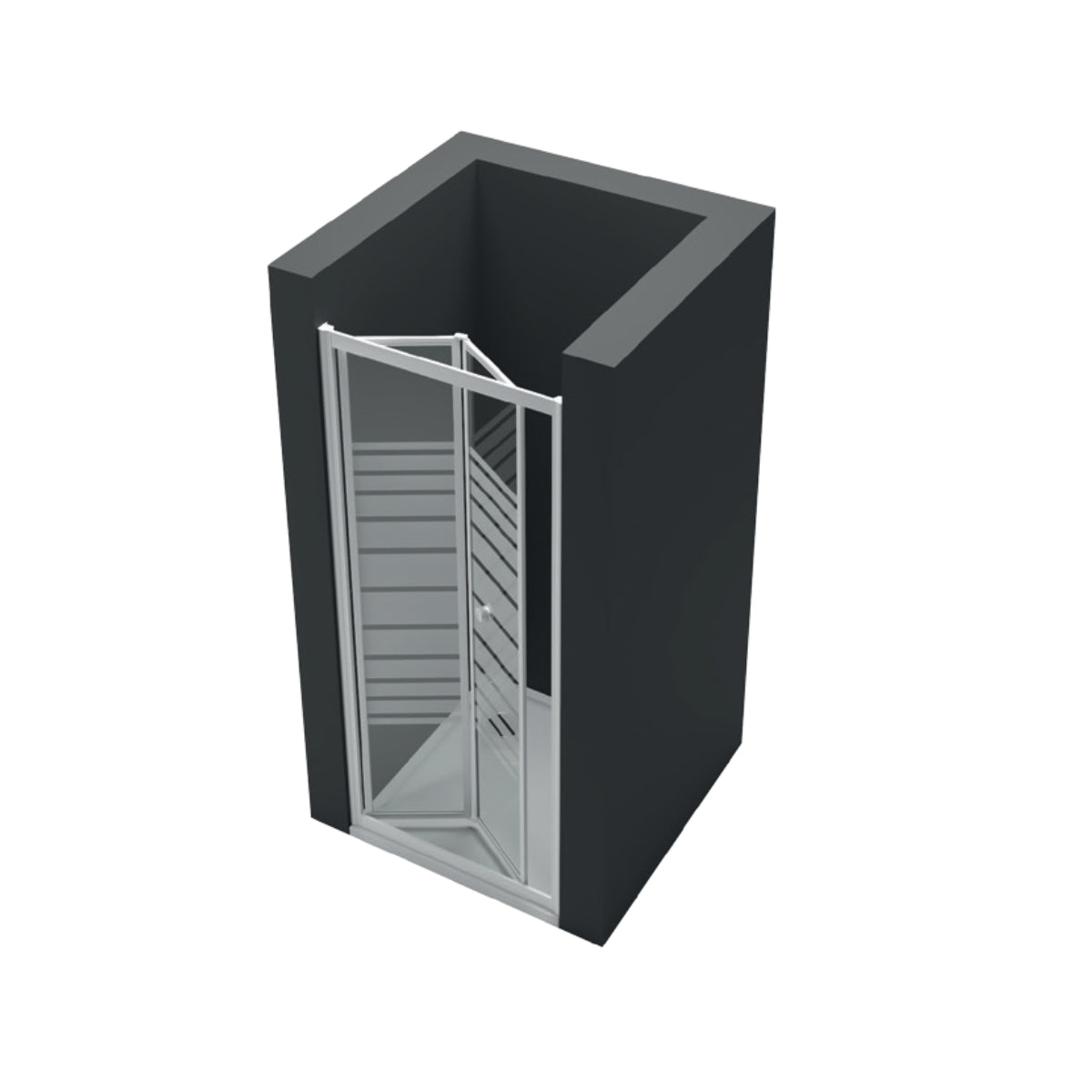 Porta doccia a soffietto book cristallo temprato profilo bianco bianco *** misure 71-75xh190 cm serigrafato, confezio...