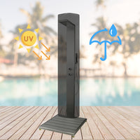 Custodia protettiva doccia esterna impermeabile antivento rivestimento anti uv *** modello cedro, confezione 1