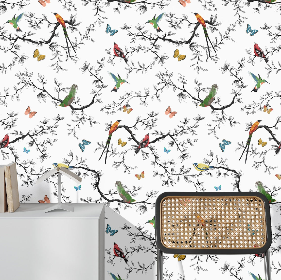 Carta da Parati Battito di Ali Carta Vegana 250x200cm 5,5mq 