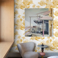 Carta da Parati Toile de Jouy Carta Vegana 250x200cm 5,5mq 