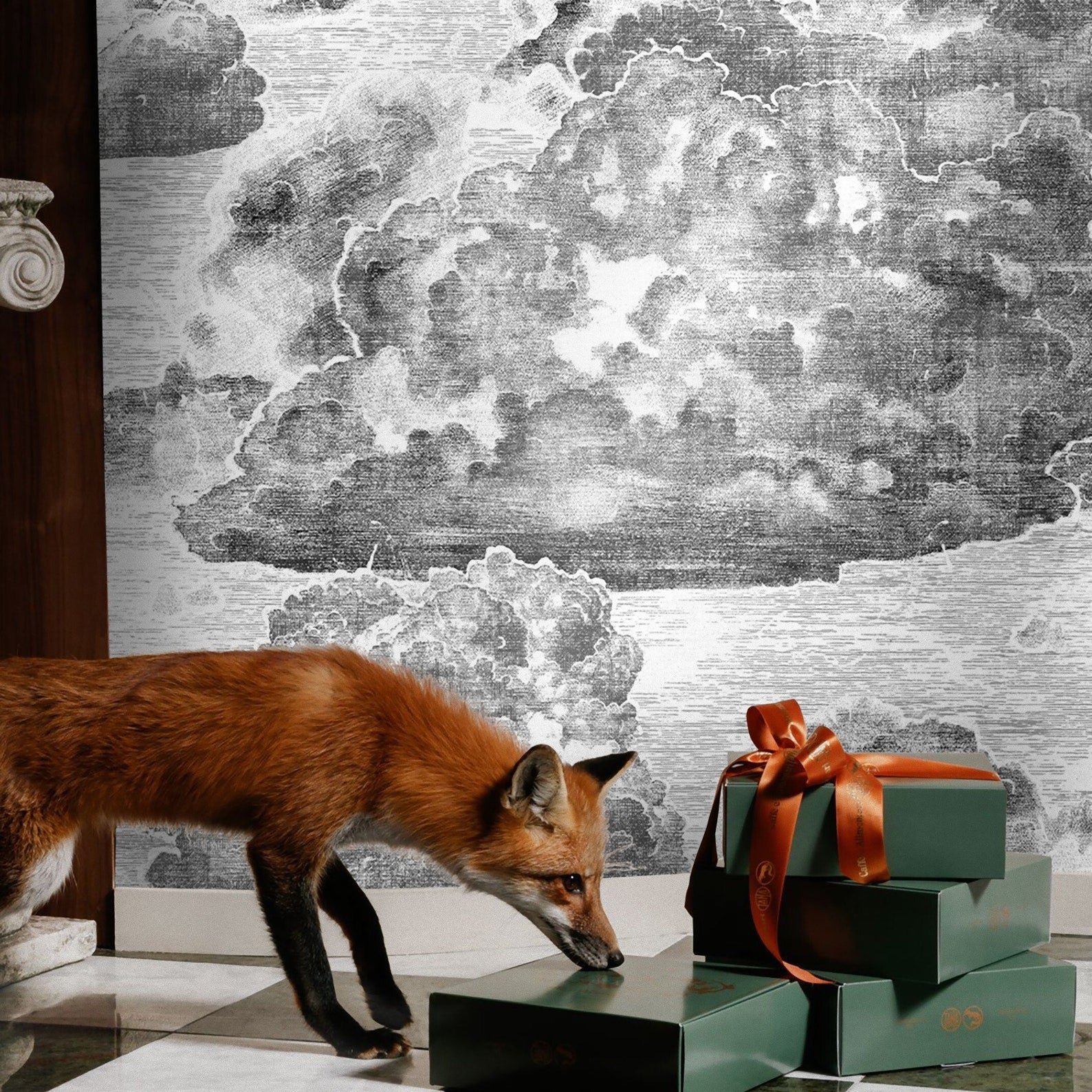 Carta da Parati Nuvole Carta Vegana 250x200cm 5,5mq 