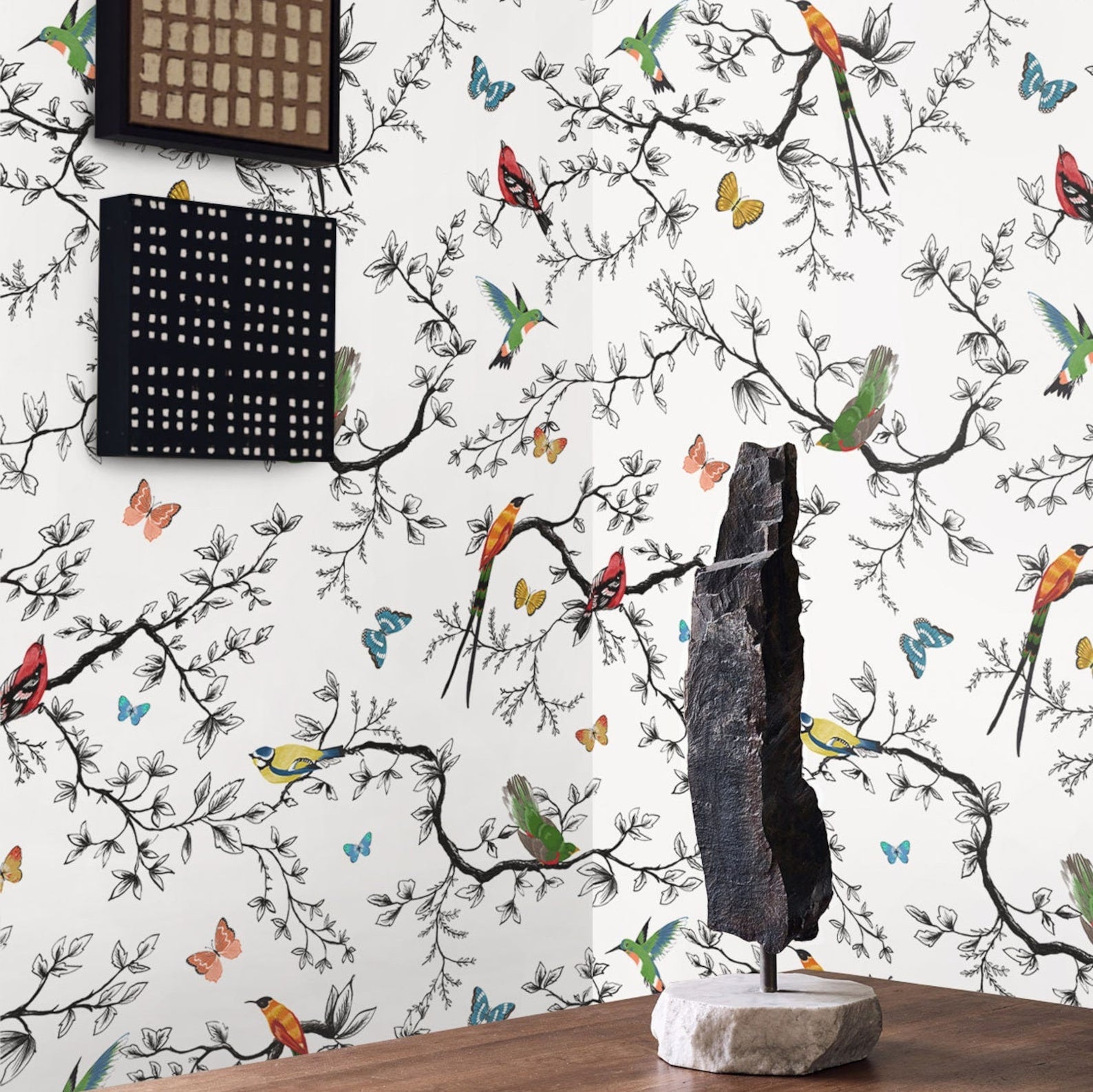 Carta da Parati Battito di Ali Carta Vegana 250x200cm 5,5mq 