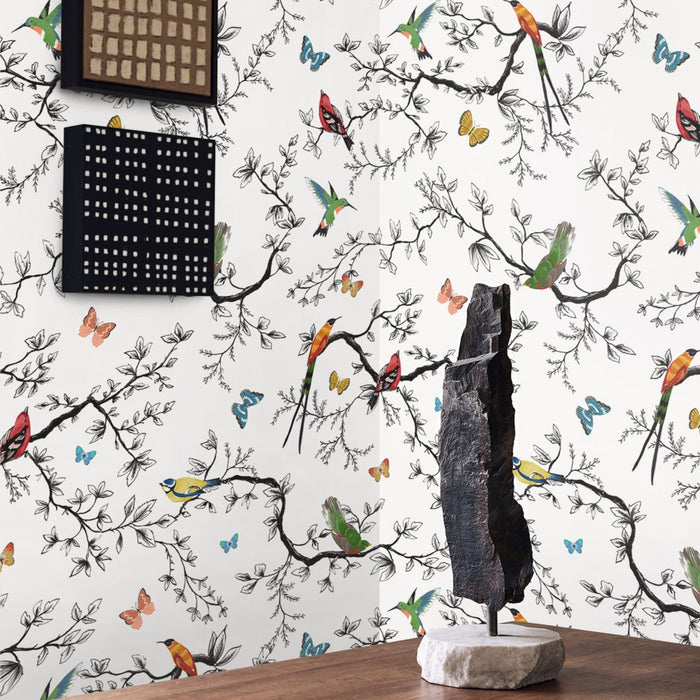 Carta da Parati Battito di Ali Carta Vegana 250x200cm 5,5mq 