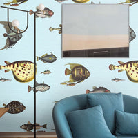 Carta da Parati Pesci Tropicali Carta Vegana 250x200cm 5,5mq 