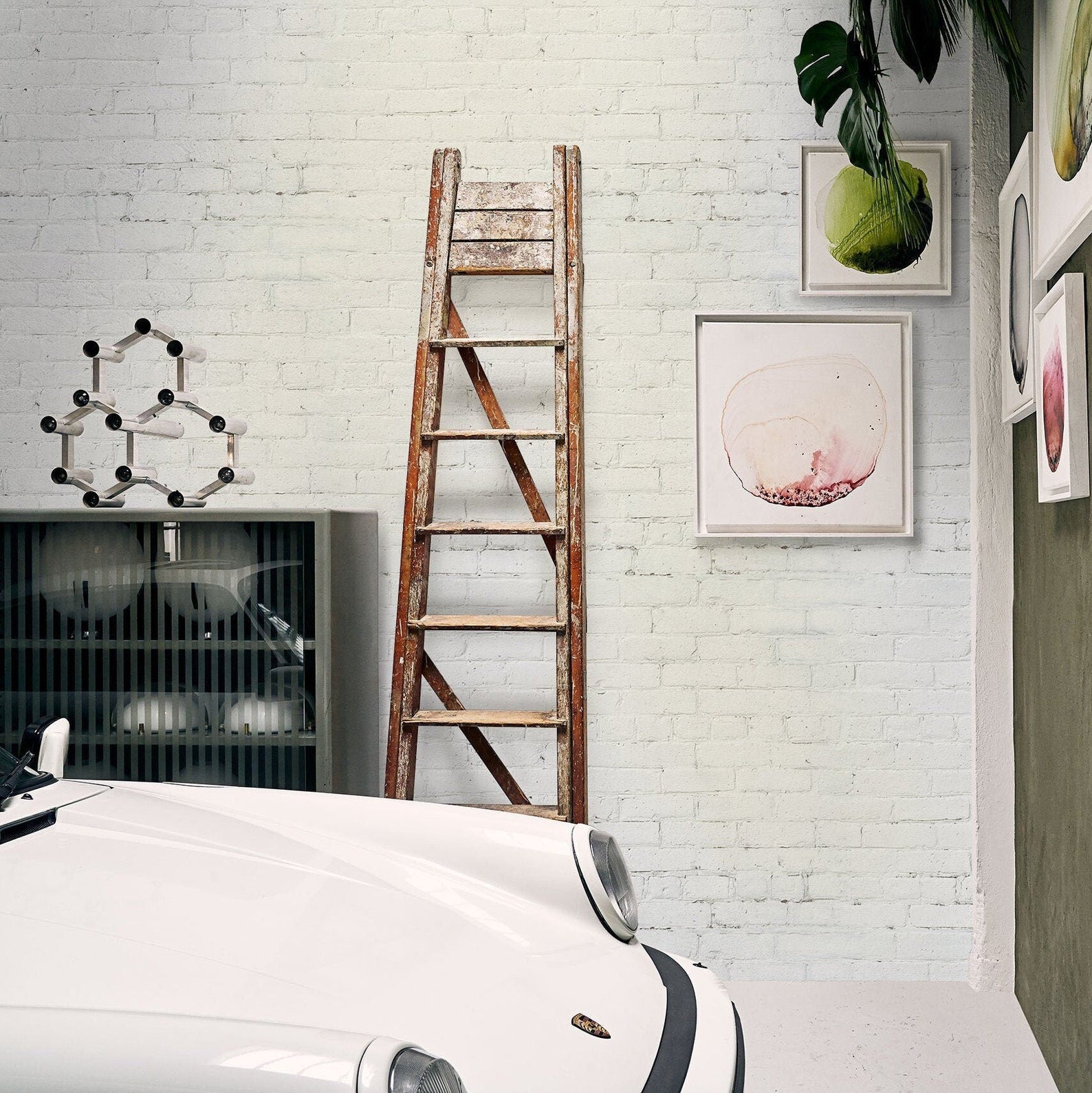 Carta da Parati Mattoni Bianchi Carta Vegana 250x200cm 5,5mq 