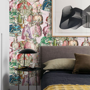 Carta da Parati Francese Marie Antoniette Carta Vegana 250x200cm 5,5mq 