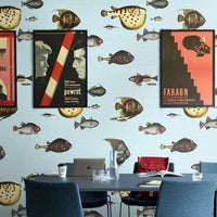 Carta da Parati Pesci Tropicali Carta Vegana 250x200cm 5,5mq 