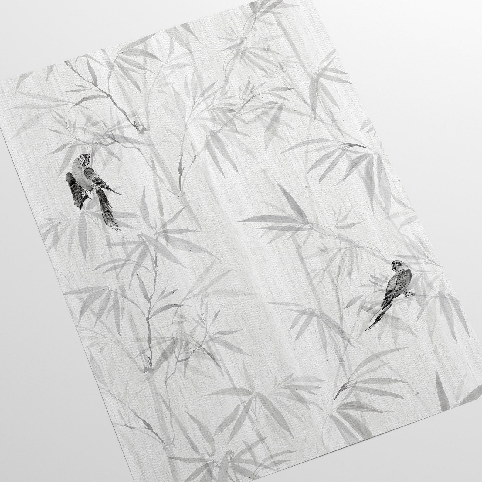 Carta da Parati Japandi Foresta di Bambù Carta Vegana 250x200cm 5,5mq