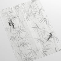 Carta da Parati Japandi Foresta di Bambù Carta Vegana 250x200cm 5,5mq