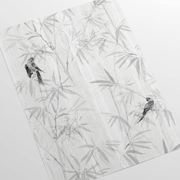 Carta da Parati Japandi Foresta di Bambù Carta Vegana 250x200cm 5,5mq