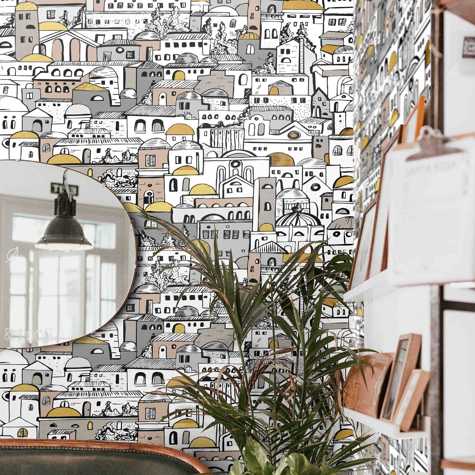 Carta da Parati Paesaggio Rurale Carta Vegana 250x200cm 5,5mq 