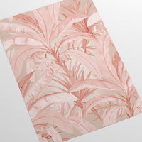 Carta da Parati Jungla Tropicale Rosa Carta Vegana 250x200cm 5,5mq 