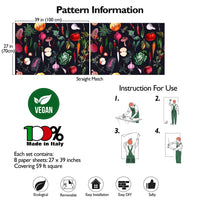 Carta da Parati Cucina Carta Vegana 250x200cm 5,5mq 