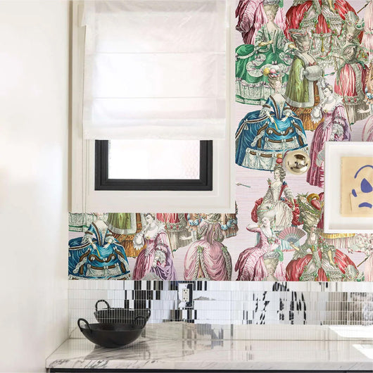 Carta da Parati Francese Marie Antoniette Carta Vegana 250x200cm 5,5mq 