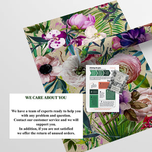 Carta da Parati Floreale con Fiori Rosa Carta Vegana 250x200cm 5,5mq 