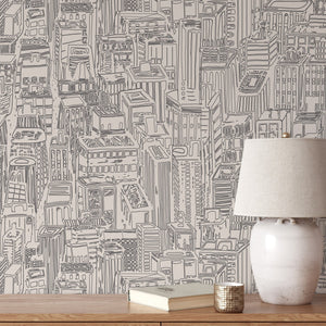 Carta da Parati Grattacieli New York Carta Vegana 250x200cm 5,5mq 