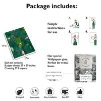 Carta da Parati Impressionista Carta Vegana 250x200cm 5,5mq 