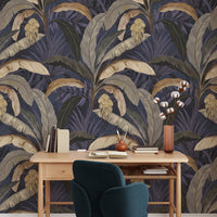 Carta da Parati Stile Giungla Botanica Carta Vegana 250x200cm 5,5mq 