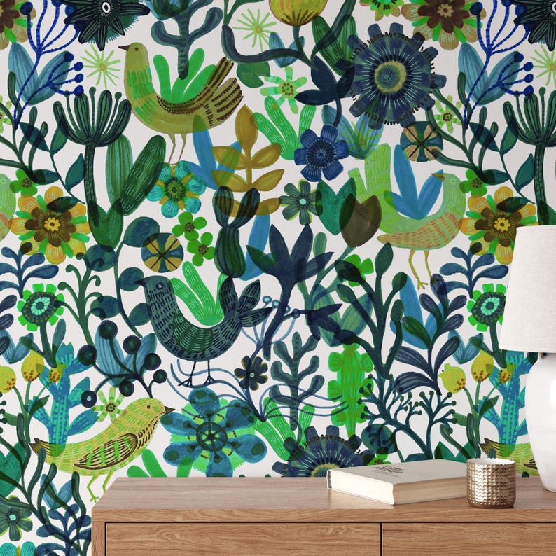 Carta da Parati Artistica Colorata 200x280cm 5 mq