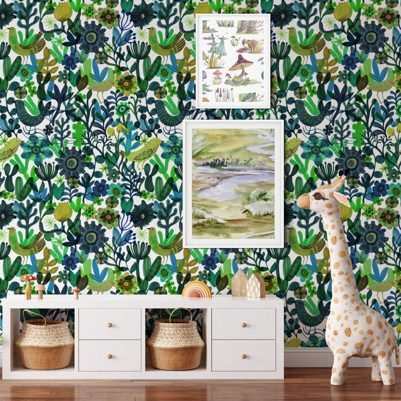 Carta da Parati Artistica Colorata 200x280cm 5 mq