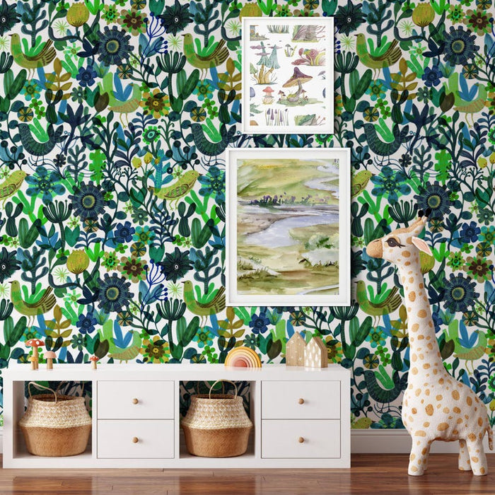 Carta da Parati Artistica Colorata 200x280cm 5 mq