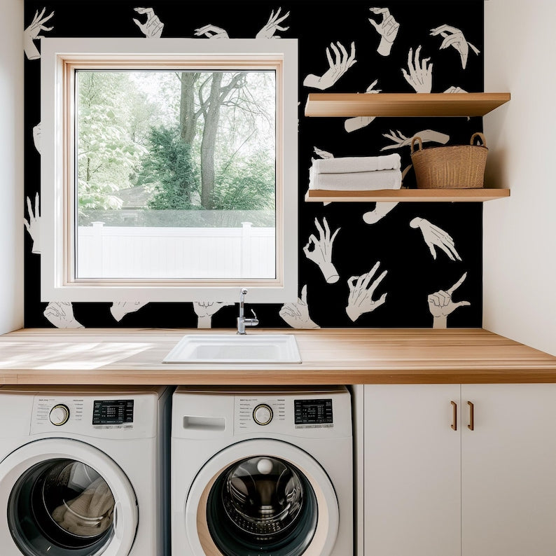 Carta da Parati Mani Gotiche 200x280cm 5 mq