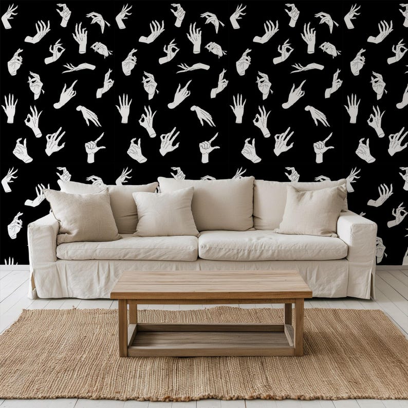 Carta da Parati Mani Gotiche 200x280cm 5 mq