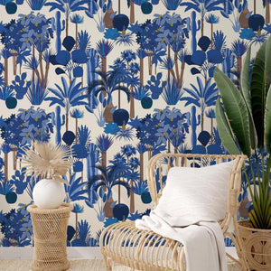 Carta da parati oasi del deserto 200x280cm 5 mq