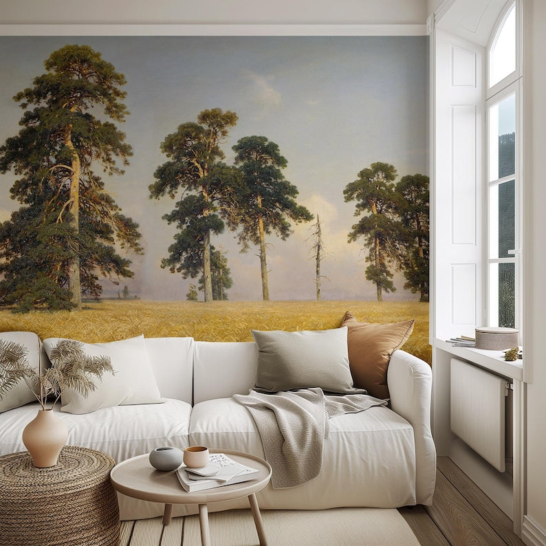 Carta da Parati Campo di Grano 360x260cm 9 mq