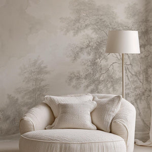 Carta da Parati Paesaggio Crema 360x260cm 9 mq