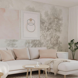 Carta da Parati Paesaggio Crema 360x260cm 9 mq