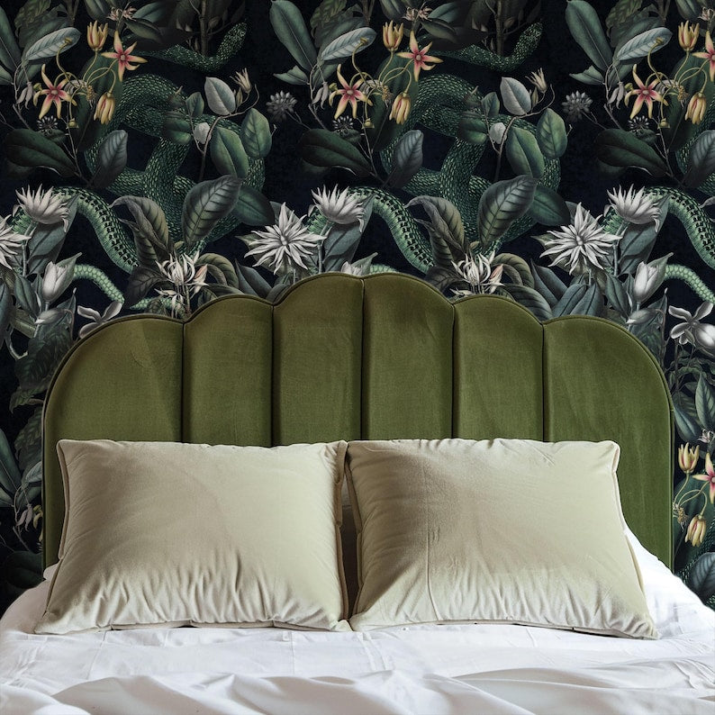 Carta da parati giungla scura 200x280cm 5 mq