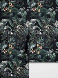 Carta da parati giungla scura 200x280cm 5 mq