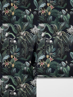 Carta da parati giungla scura 200x280cm 5 mq