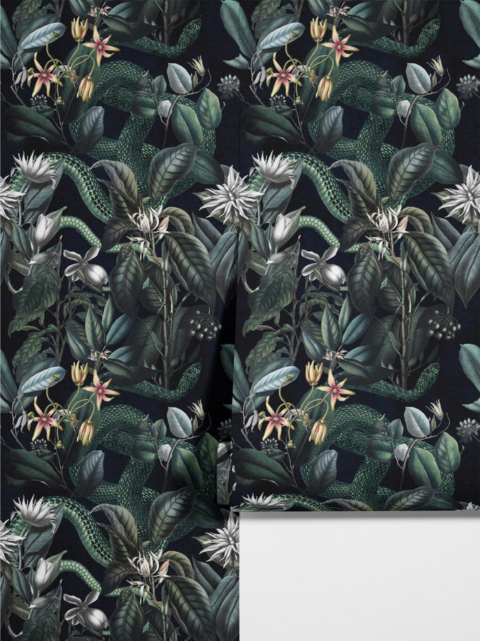 Carta da parati giungla scura 200x280cm 5 mq