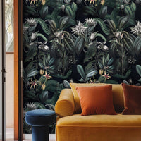 Carta da parati giungla scura 200x280cm 5 mq