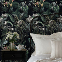 Carta da parati giungla scura 200x280cm 5 mq