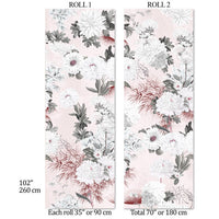 Carta da Parati Floreale Carta Vegana 180x260cm 4 mq